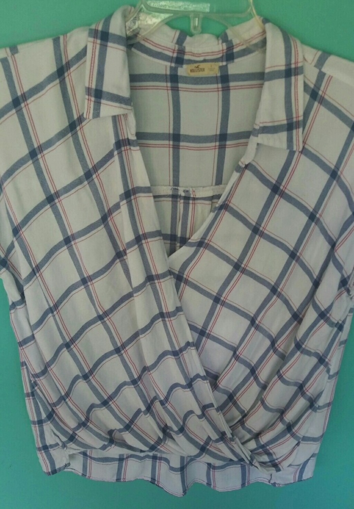 Hollister summer plaid shirt